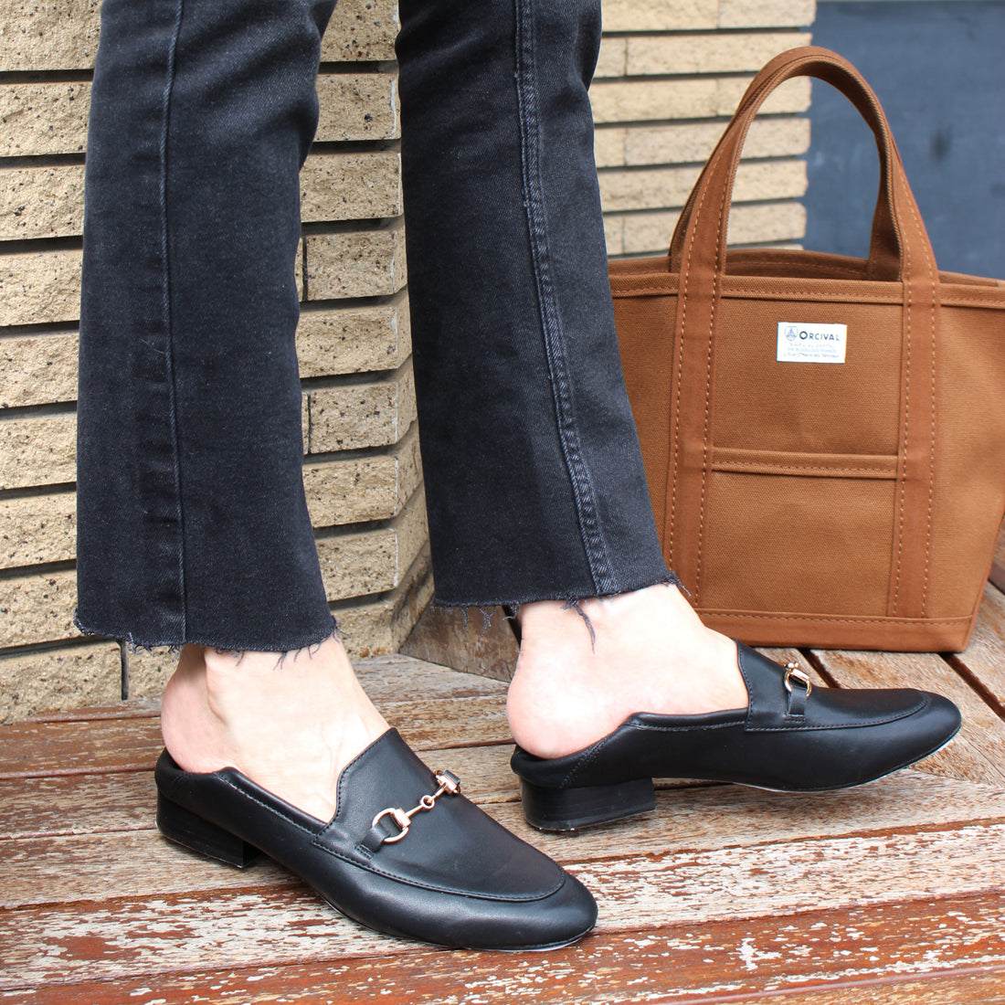 フィン Fin 2WAY本革ビットローファー【低反発スポンジ入り】