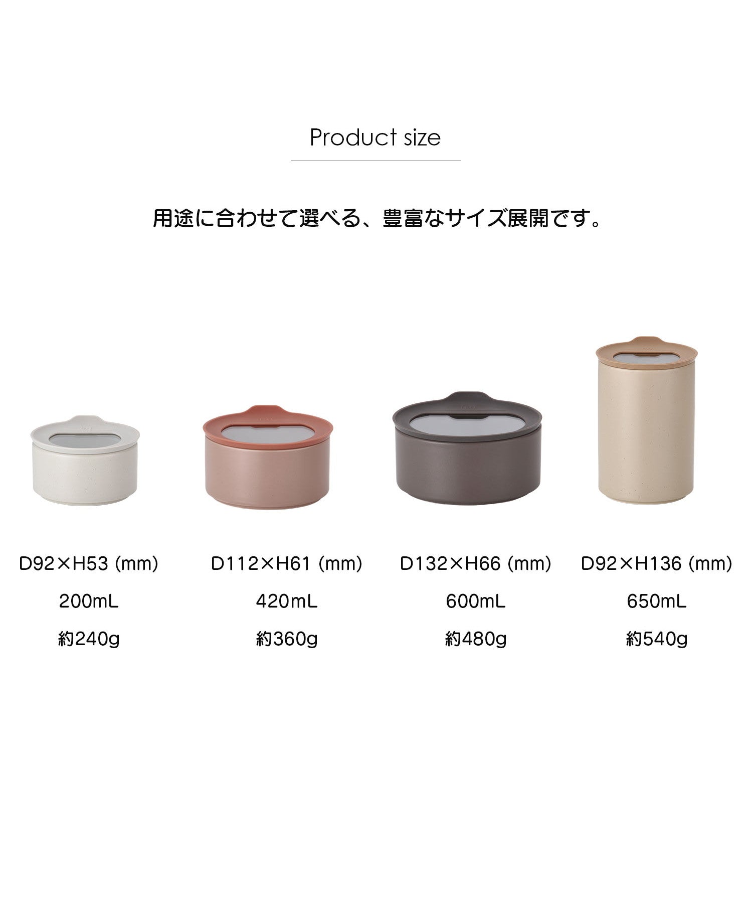 フィカ FIKA FIKA ONE 陶磁器製食品ガラス容器 600ml