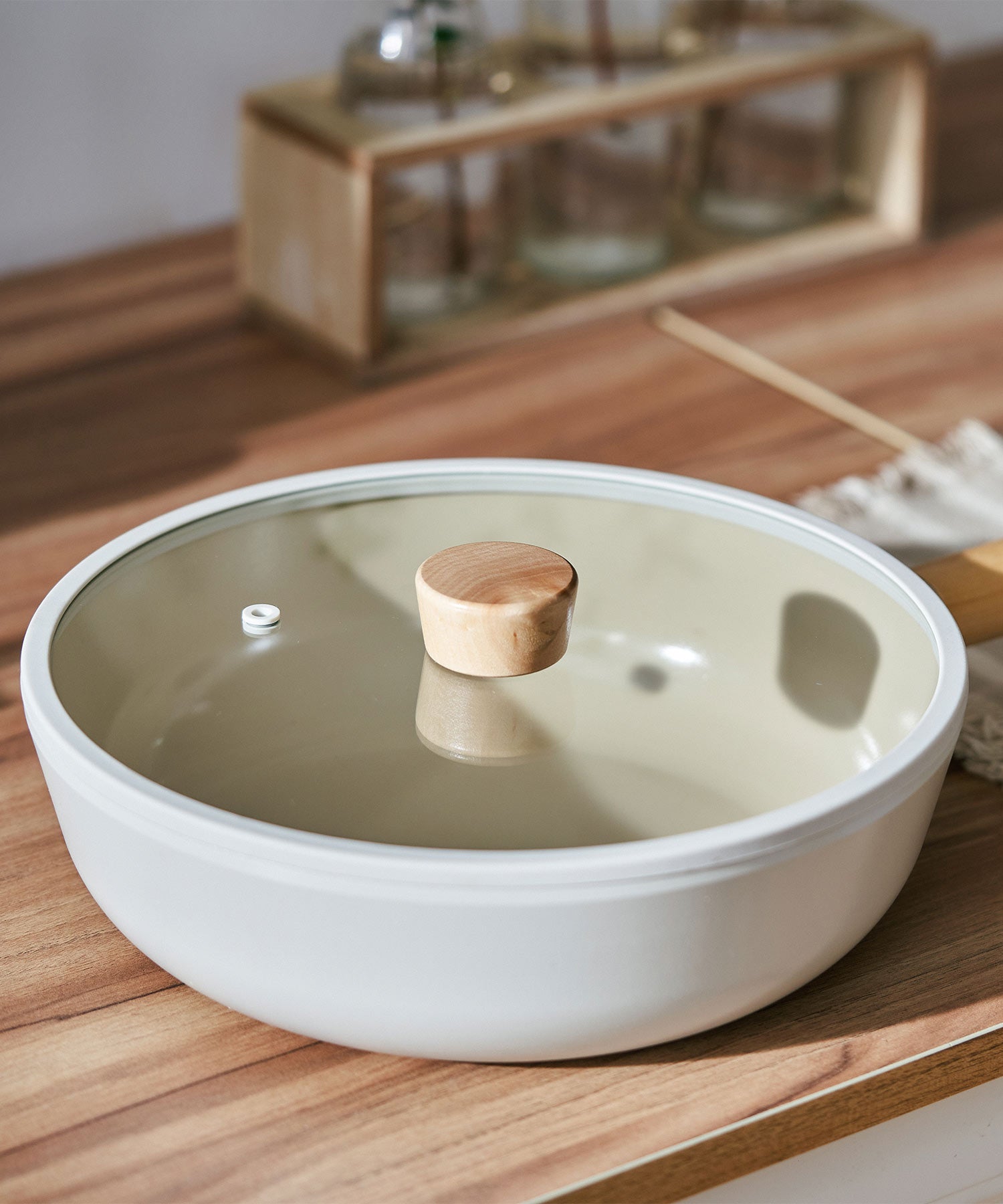 フィカ FIKA FIKAガラス蓋26cm【返品不可商品】,ベージュ