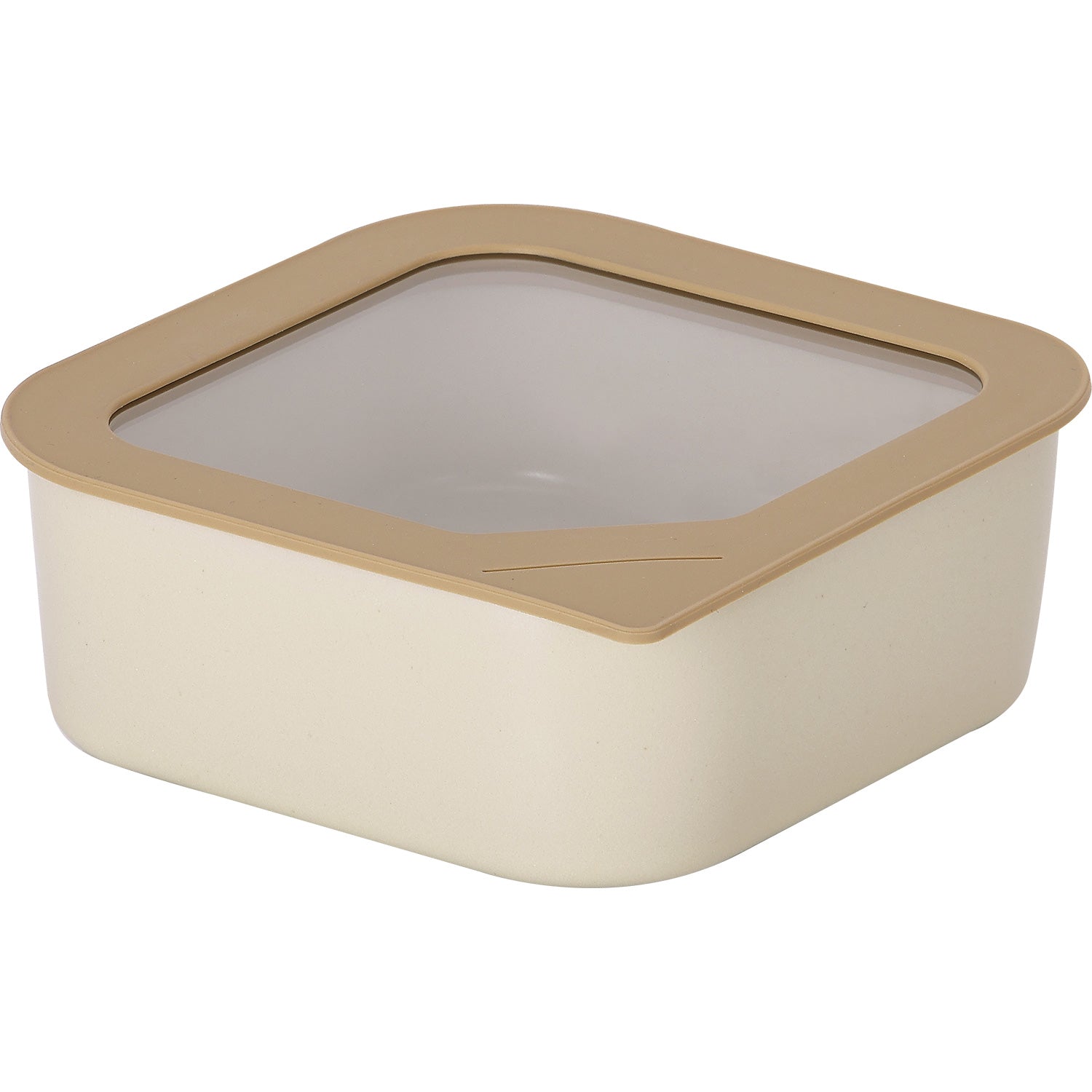 フィカ FIKA FIKAONE 陶磁器製食品保存容器900ml 四角タイプ 【返品不可商品】 (サンドベージュ) サンドベージュ