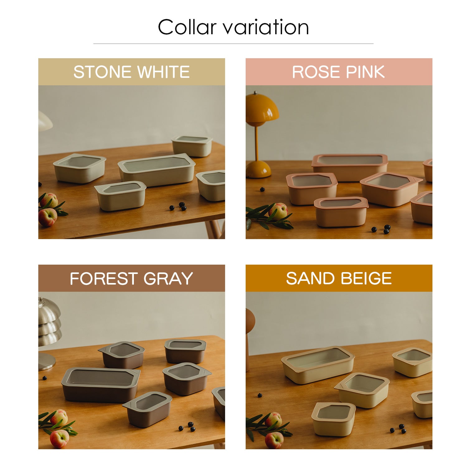 フィカ FIKA FIKAONE 陶磁器製食品保存容器600ml 四角タイプ 【返品不可商品】 (フォレストグレー) フォレストグレー