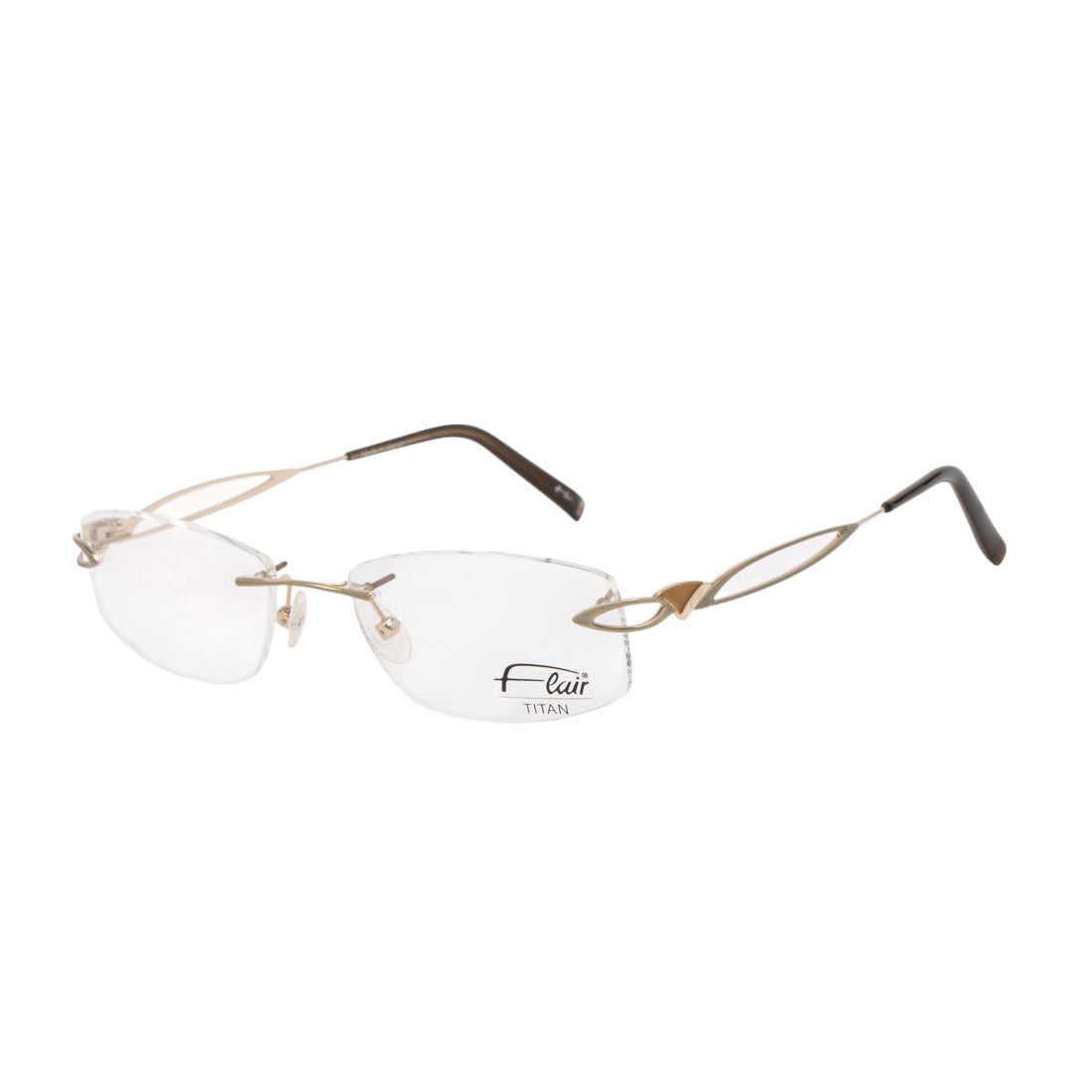 フレアー Flair メガネ 眼鏡 アイウェア レディース メンズ (ゴールド) ゴールド