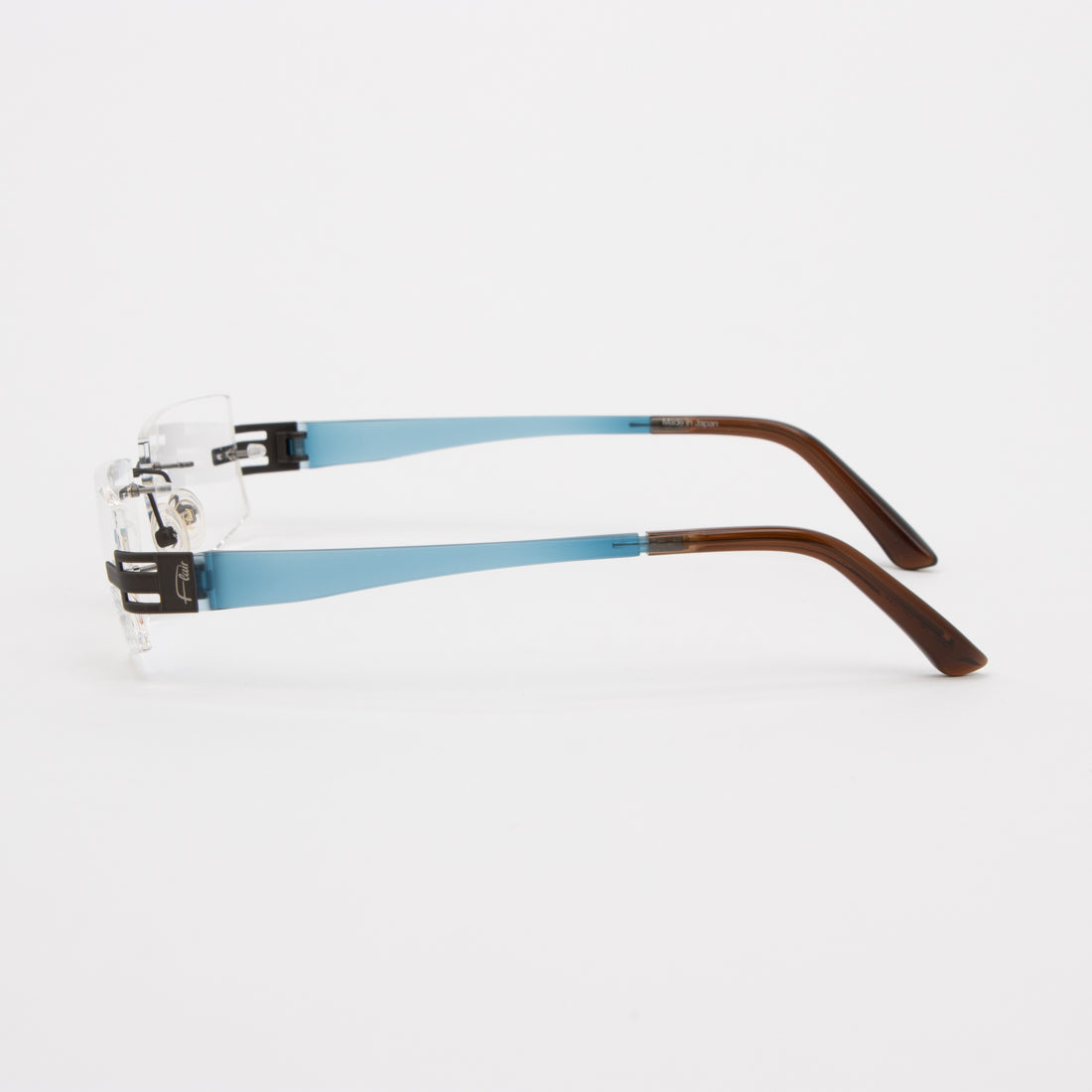 フレアー Flair メガネ 眼鏡 アイウェア レディース メンズ (ガンメタル/ブルー) ガンメタル/ブルー