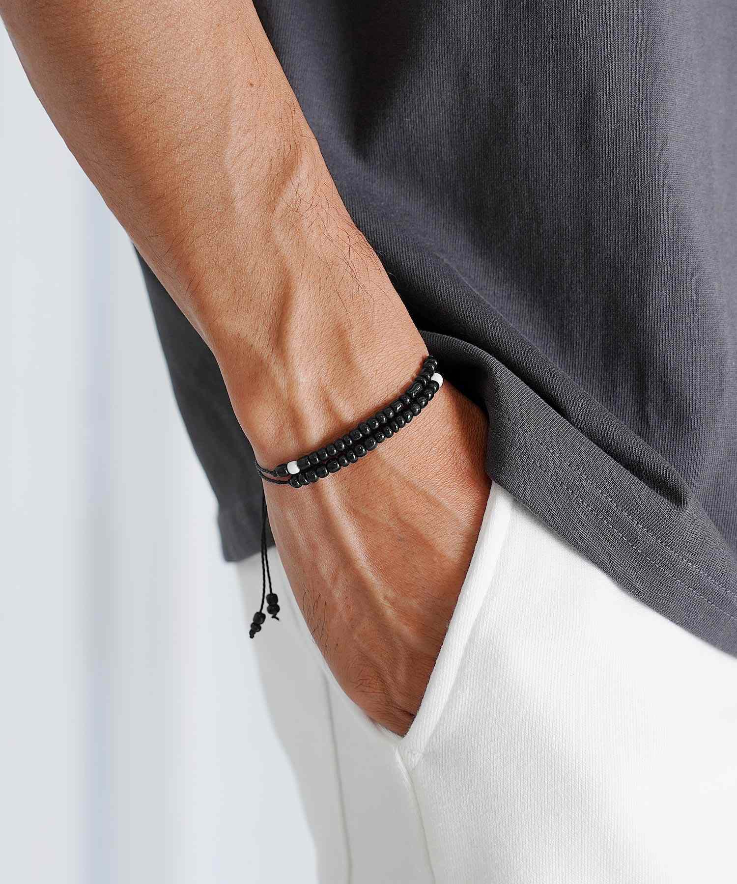 ジギーズショップ JIGGYS SHOP 2連ビーズブレスレット / ブレスレット メンズ ブランド カップル ペア バレンタイン プレゼント ギフト カジュアル シンプル