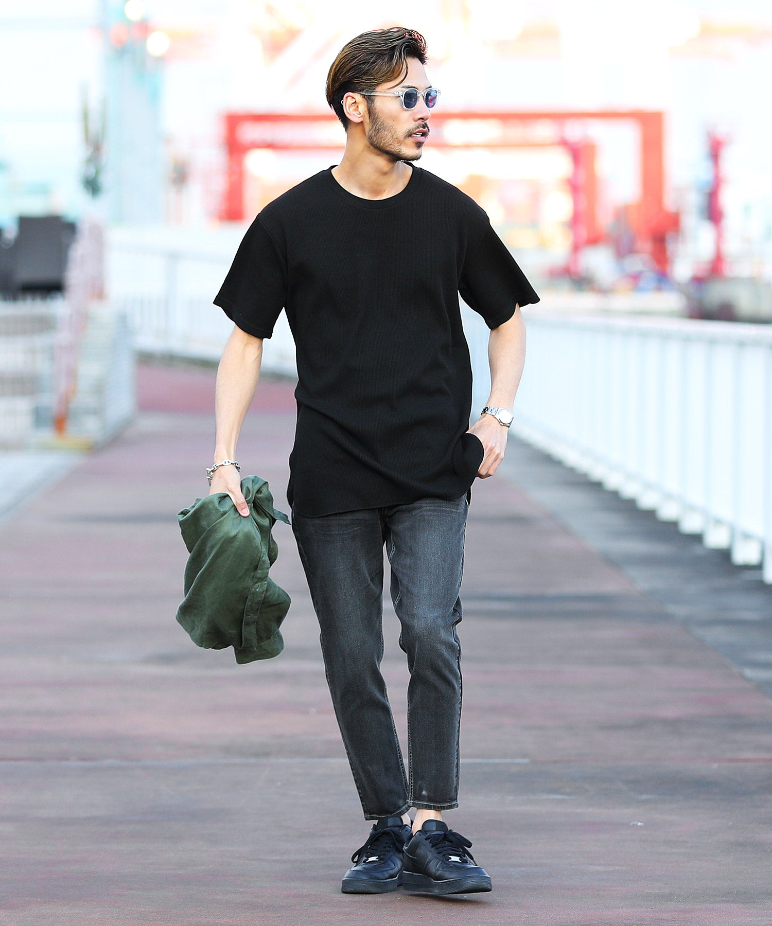 ジギーズショップ JIGGYS SHOP 長款鬆餅多功能 / 長款 T恤 男士 時尚 T恤 短袖 長袖 背心 上衣 圓領