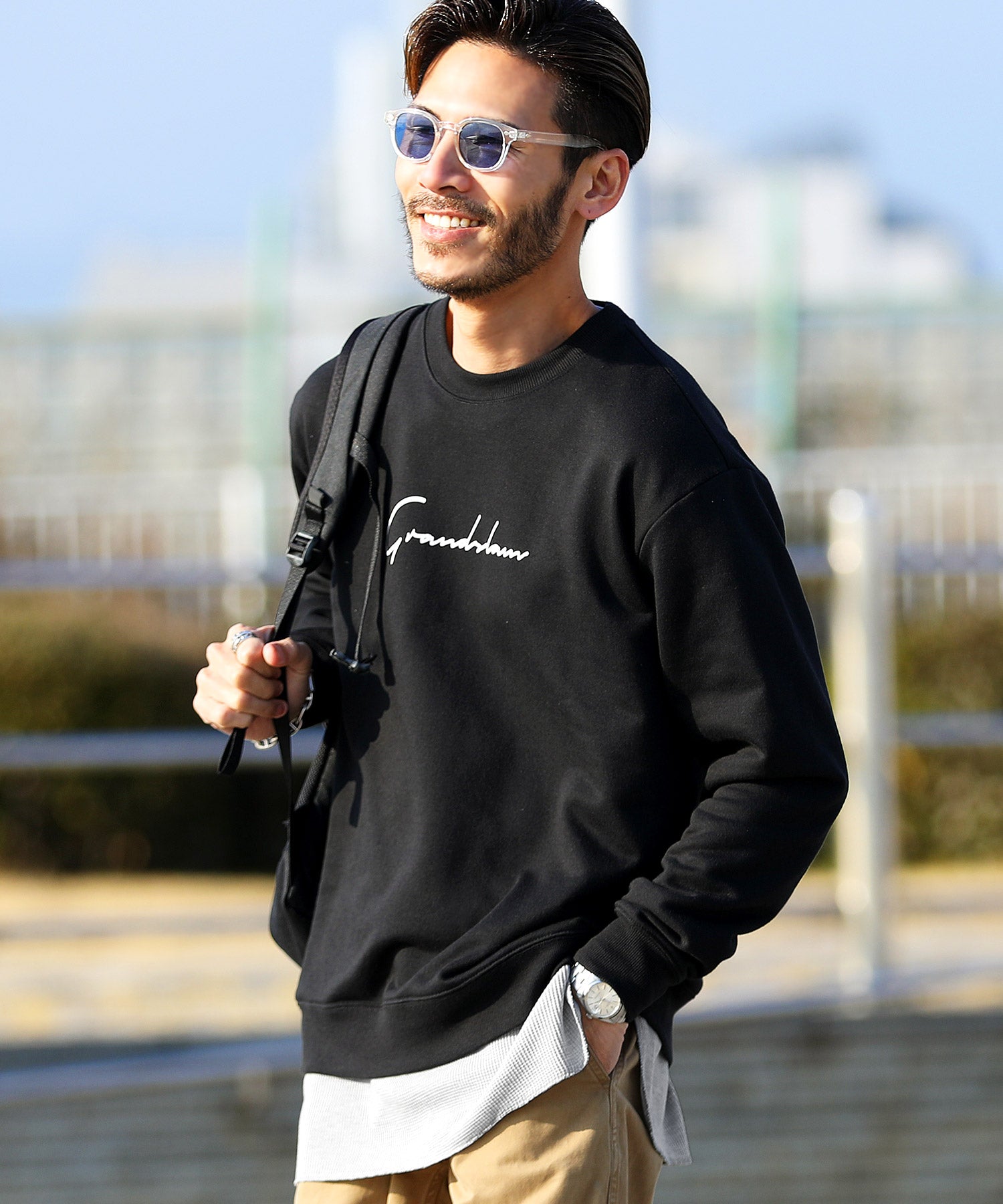 ジギーズショップ JIGGYS SHOP 長款鬆餅多功能 / 長款 T恤 男士 時尚 T恤 短袖 長袖 背心 上衣 圓領