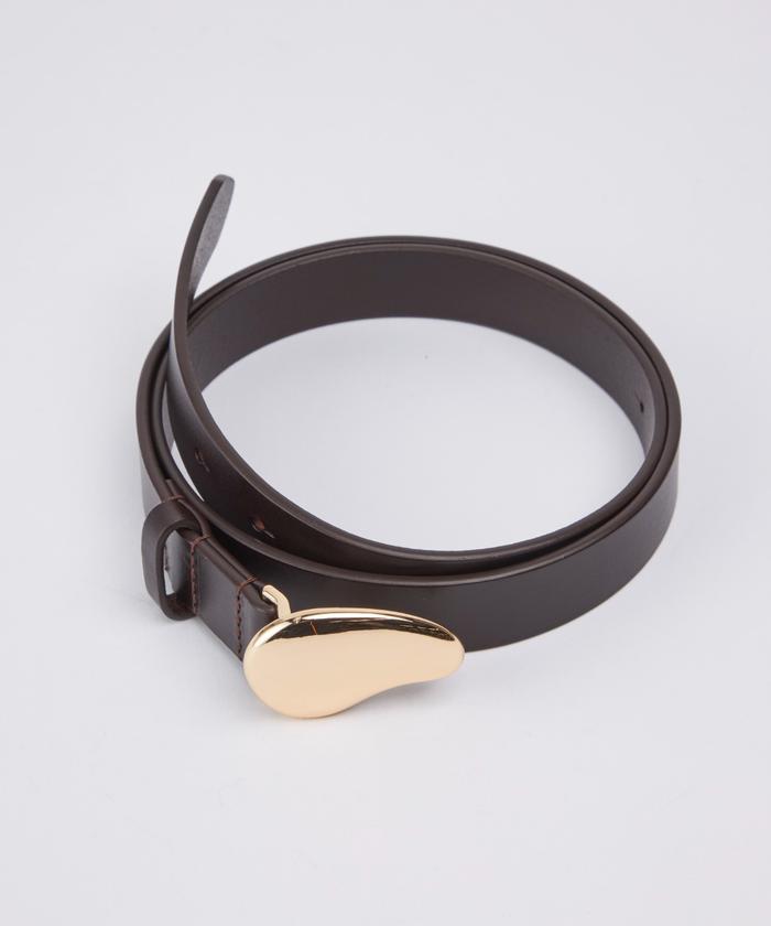 マーリエ ル カセット Maglie le cassetto オリジナルバックルベルト《Poire belt 2》 (モカチャ3) モカチャ3
