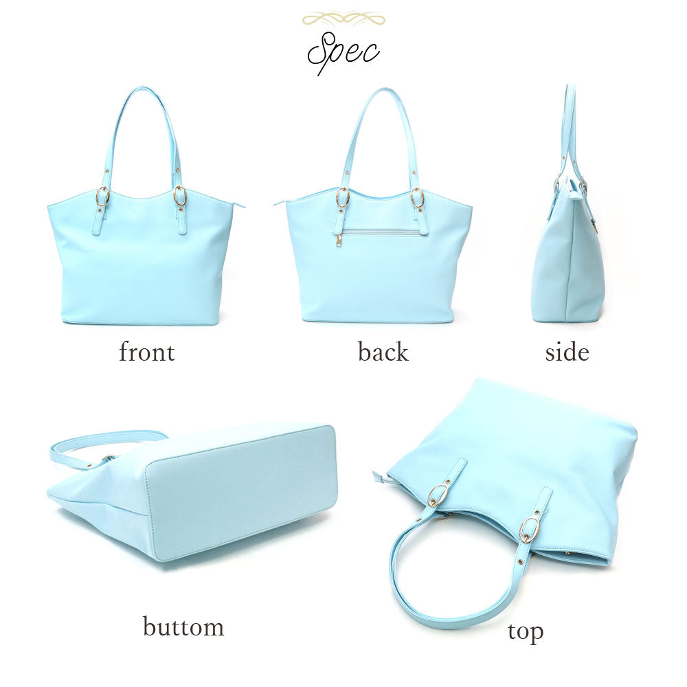 フロージュ florge ニューラウンドレザーオフィストートバッグ