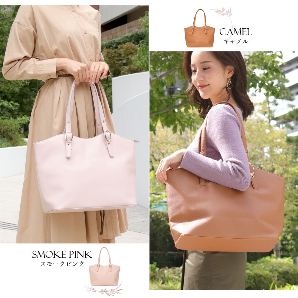 フロージュ florge ニューラウンドレザーオフィストートバッグ