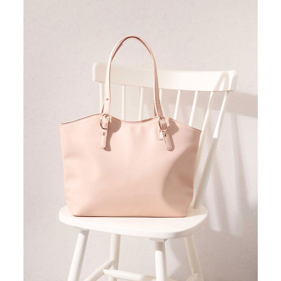 Floge New Round Leather Office Tote Bag