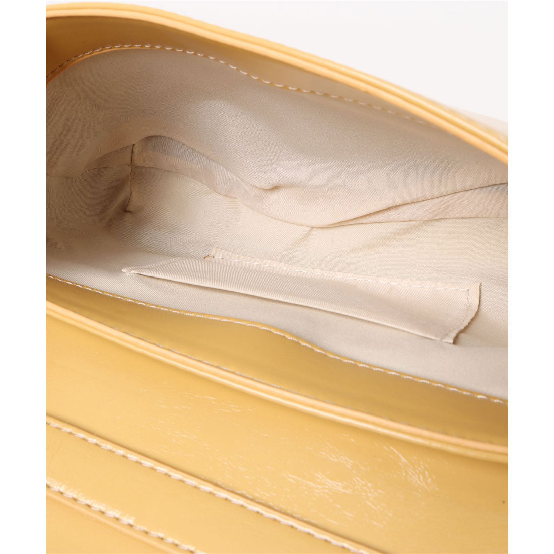 フロージュ florge 【軽量/300g】 2WAY ワイドフラップレザータッチショルダーバッグ/ボディバッグ (オフホワイト) オフホワイト