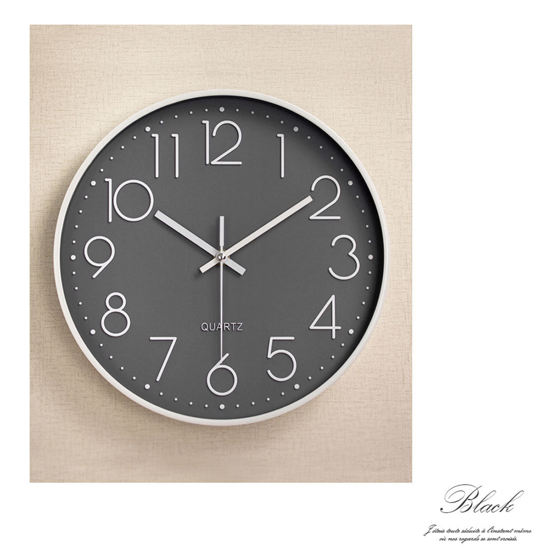 フロージュ florge 【壁掛け】見やすいベーシッククロック【返品不可商品】