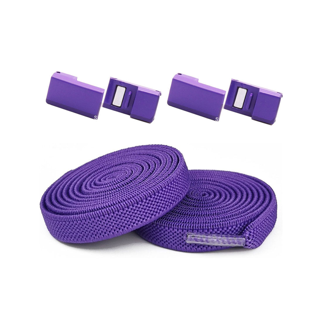 フロージュ florge 【結ばない靴紐】マグネット式カラフルストレッチ靴ひも2本セット