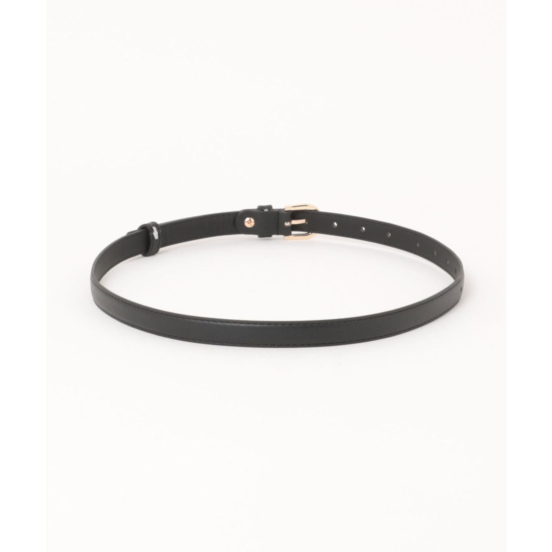 フロージュ florge ゴールドバックルシンプルレザーベルト (モカ) モカ