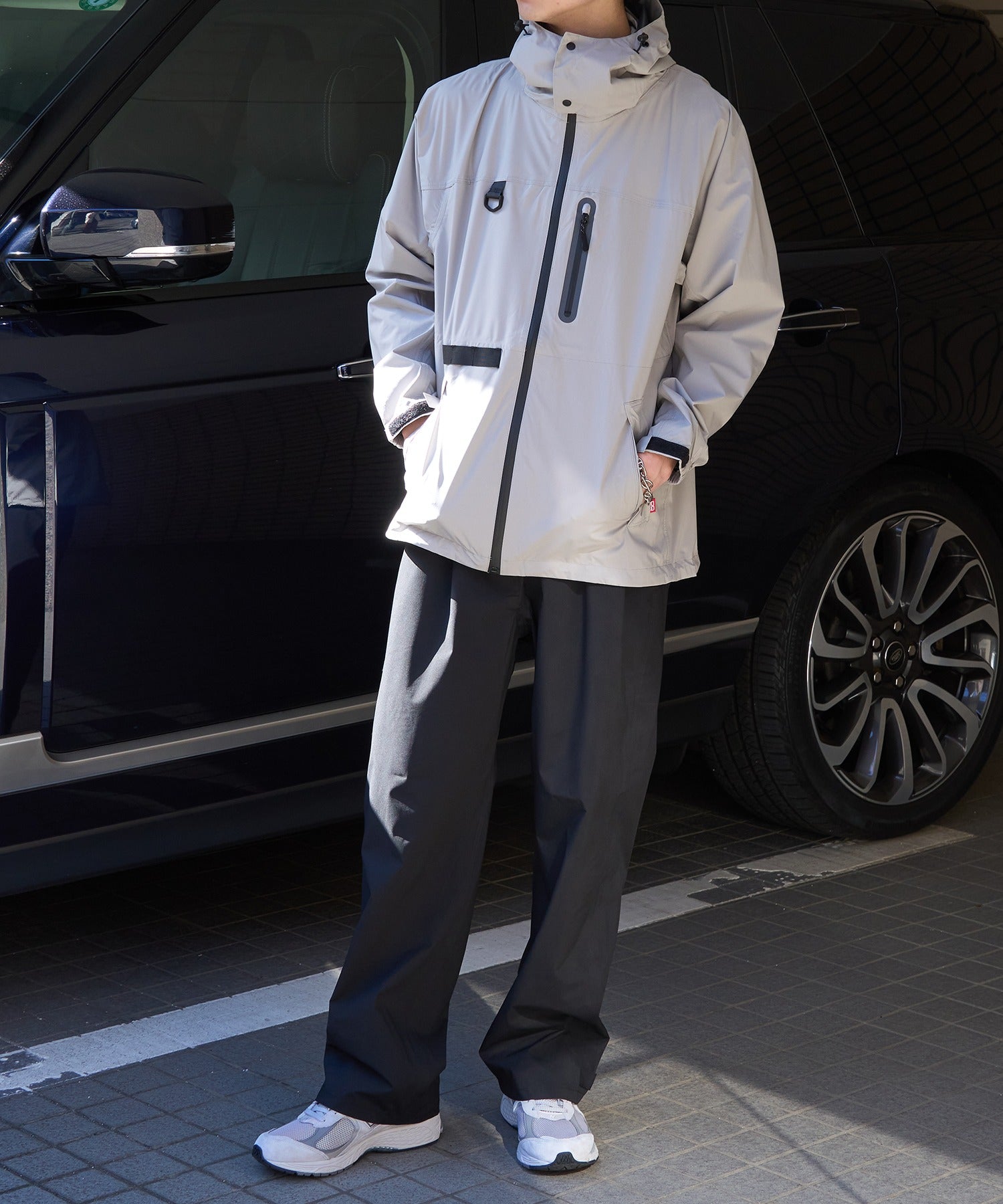フォーキャスト FORECAST フィッシングレインスーツ F-001 (シルバー) シルバー