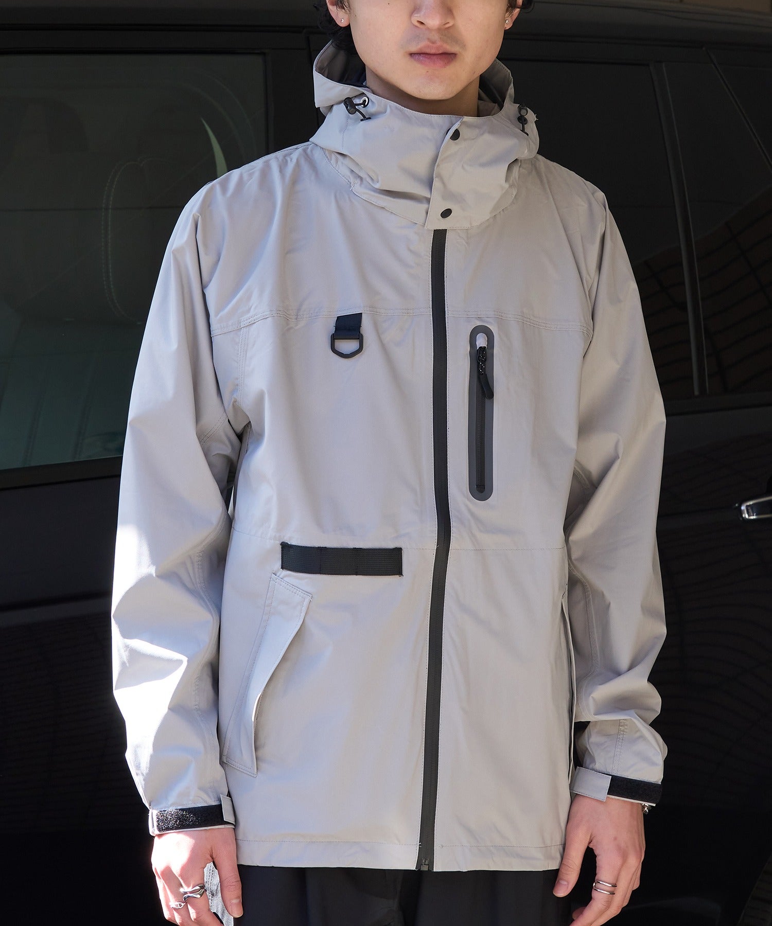フォーキャスト FORECAST フィッシングレインスーツ F-001 (シルバー) シルバー