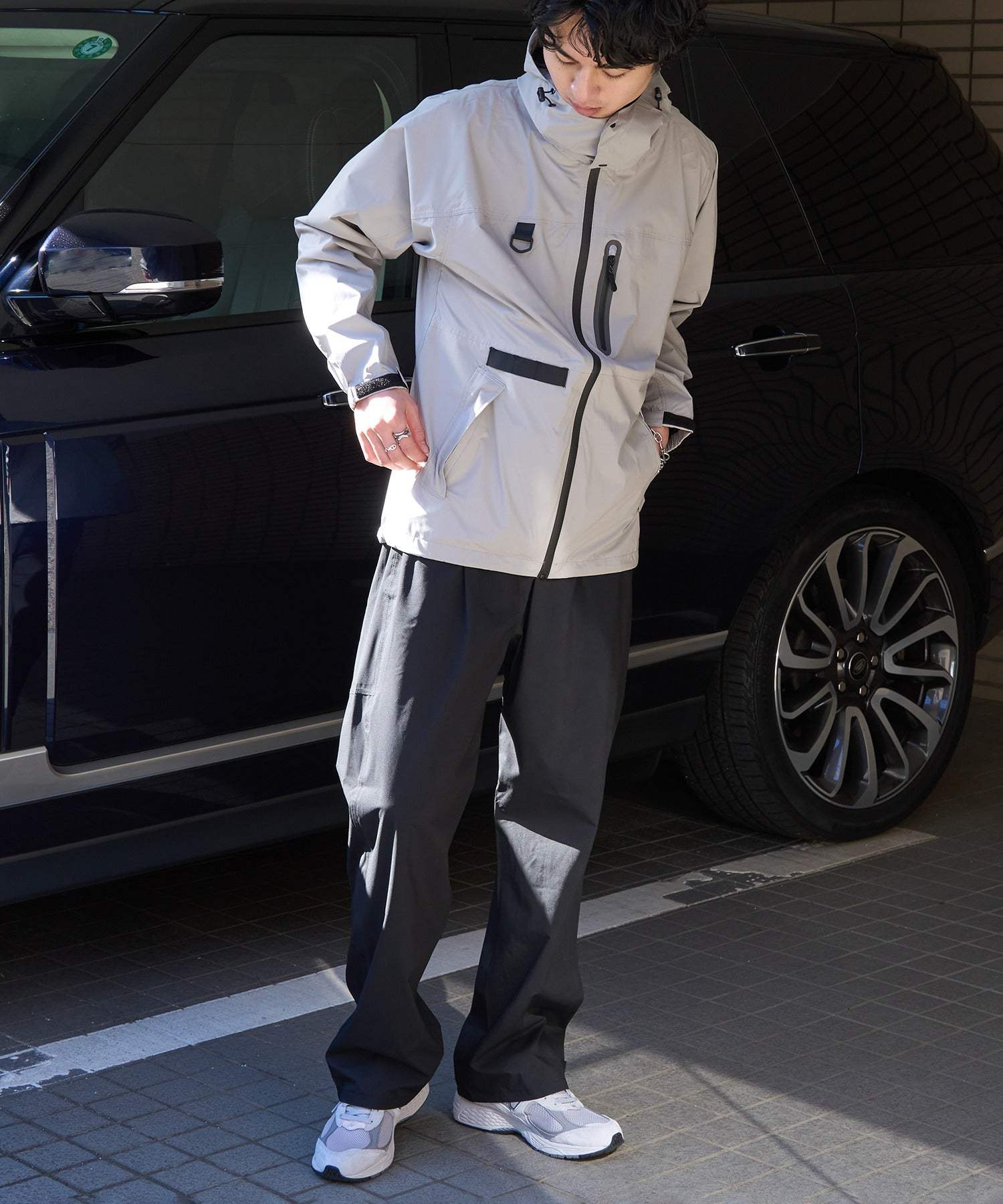 フォーキャスト FORECAST フィッシングレインスーツ F-001 (シルバー) シルバー