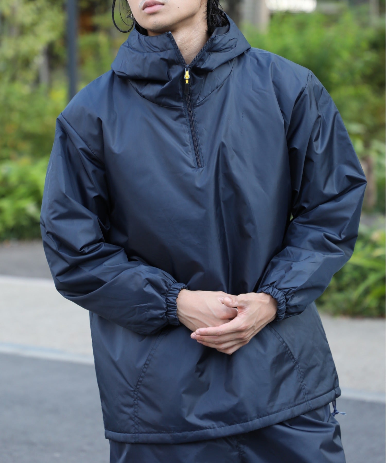 フォーキャスト FORECAST 【FORECAST】インナーキルティング アノラックハーフジップパーカー マウンテンジャケット キャンプ アウトドア NX 8321 (ネイビー) ネイビー