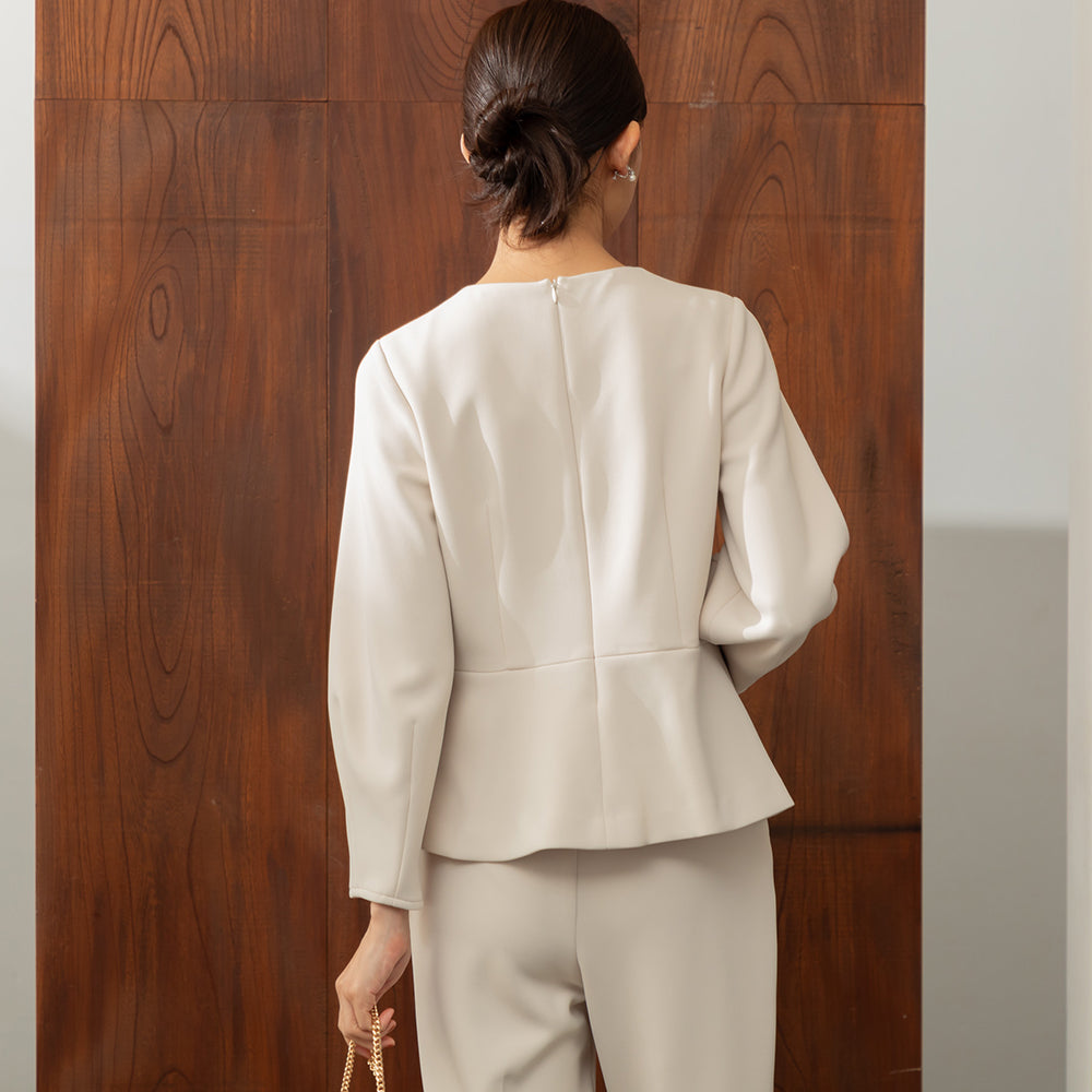 Form Forma 【kaene】 High Stretch Blouse + Pants Set Up / Graduation Ceremony Suit / Entrance Ceremony Suit / Exam Suit