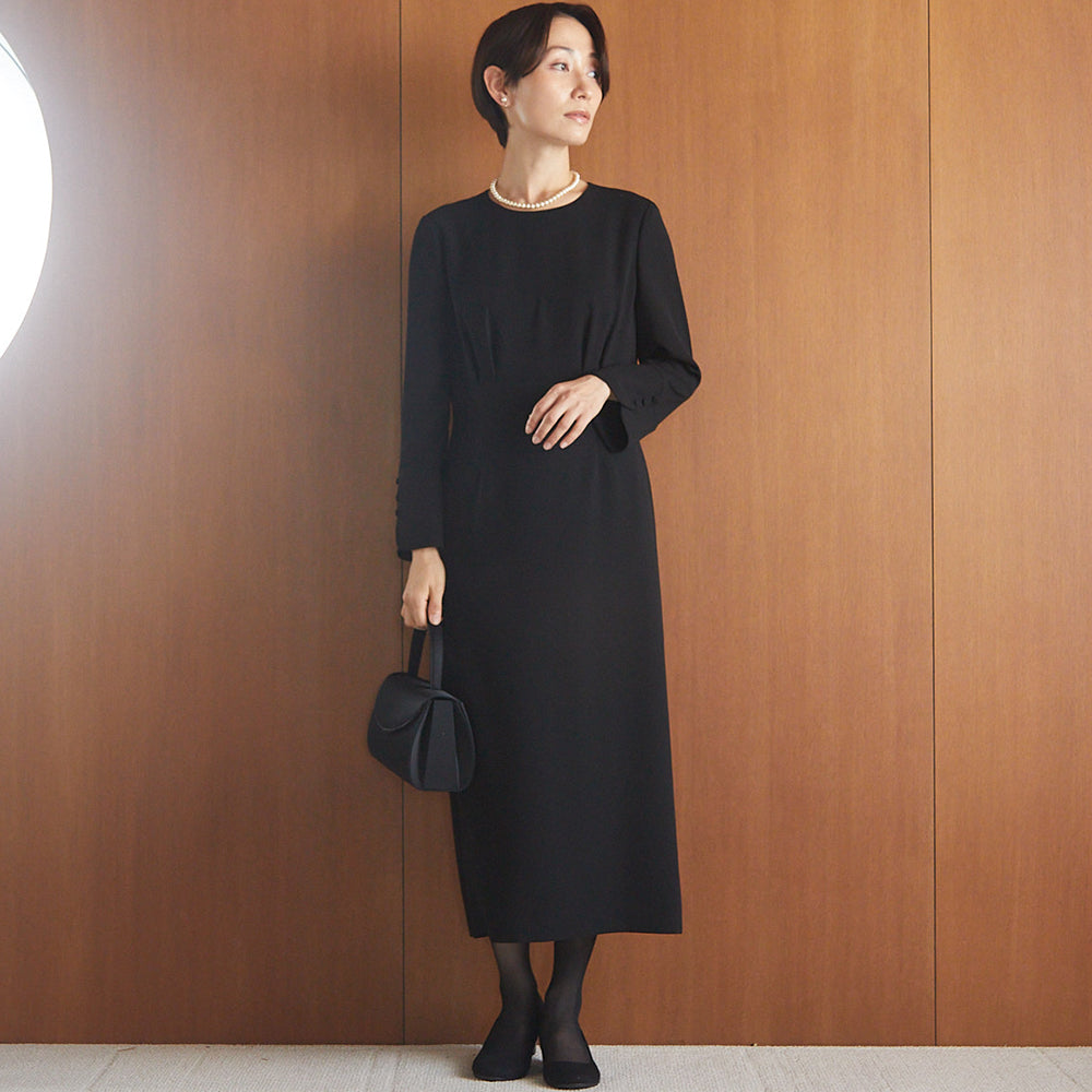 フォルムフォルマ form forma 【喪服・礼服】ジョーゼットワンピース,ブラック