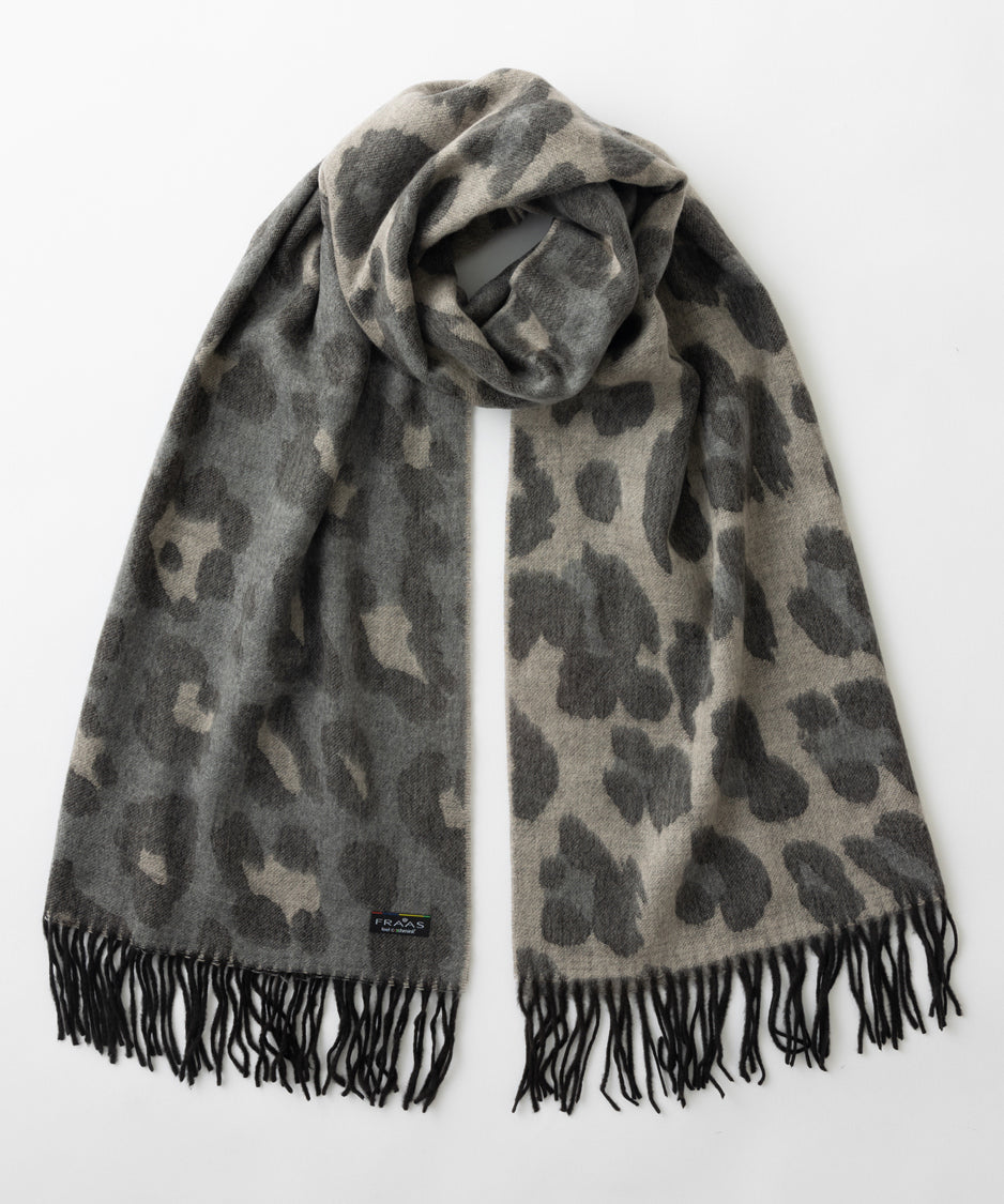 FRAAS Sustainable Stole Muffler Cashmere leopard