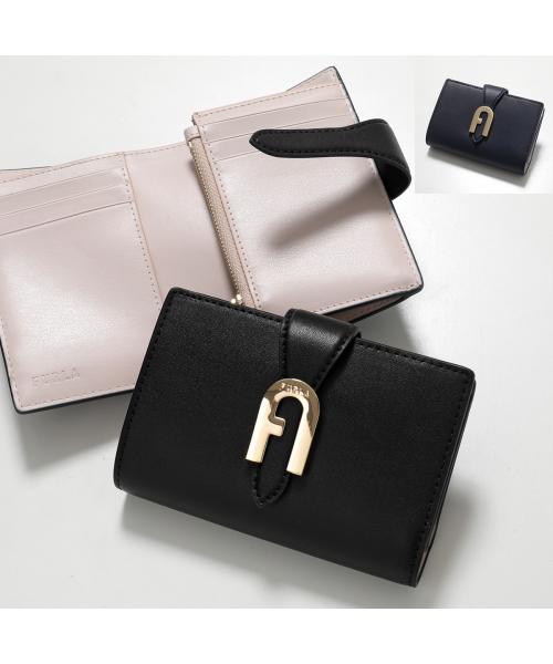 フルラ FURLA Furla 二つ折り財布 MIASOFIA M COMPACT WALLET （4852S/INK-BLUE/ネイビー） 4852S/INK-BLUE/ネイビー