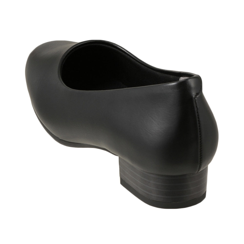 ゆったり幅広 5E 防水 ローヒールパンプス <2.5cmヒール> 【21.5cm~25.5cm】 FR-1105 fuwaraku