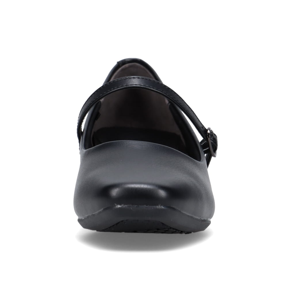 幅広 3E 防水 ストラップパンプス <3.0cmヒール> 【21.5cm~25.5cm】 FR-1109 fuwaraku BLK