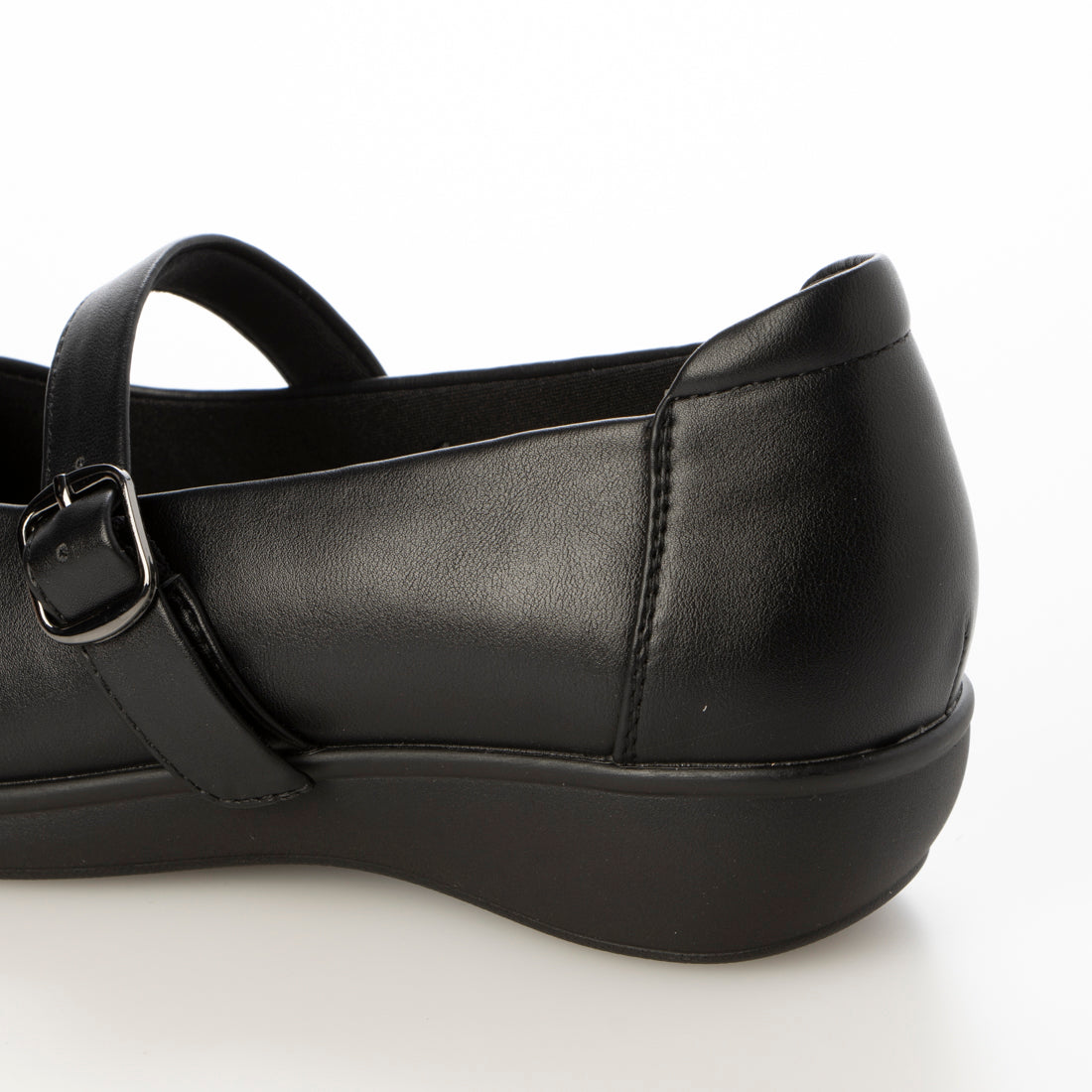 fuwaraku ゆったり幅広 4E 防水 ストラップウェッジパンプス <3.5cmヒール> 【21.5cm~25.5cm】 FR-4004