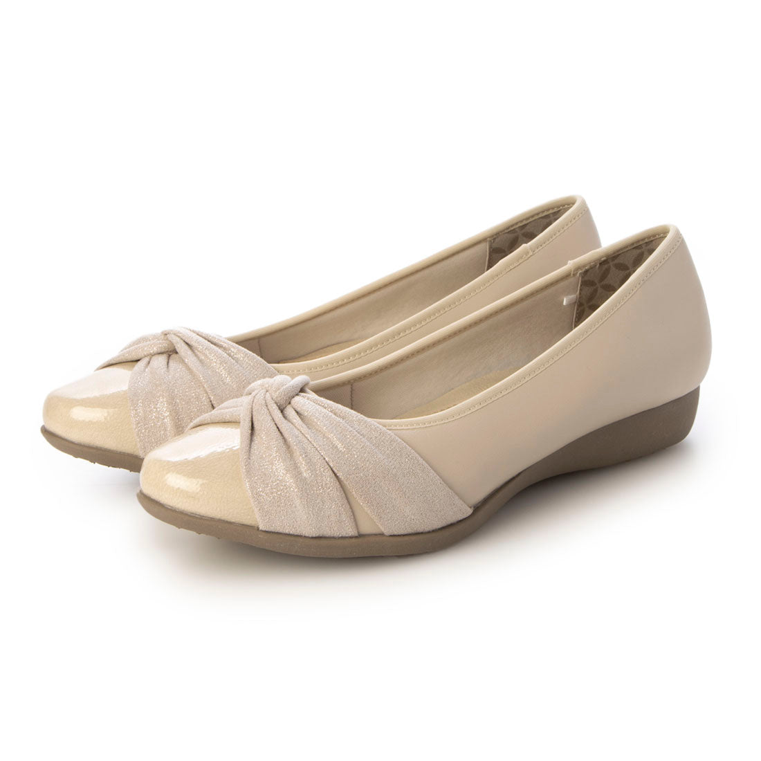 スニーカーパンプス 幅広 3E 防水<2.3cmヒール> 【22.0cm~25.0cm】 FR-1113 fuwaraku