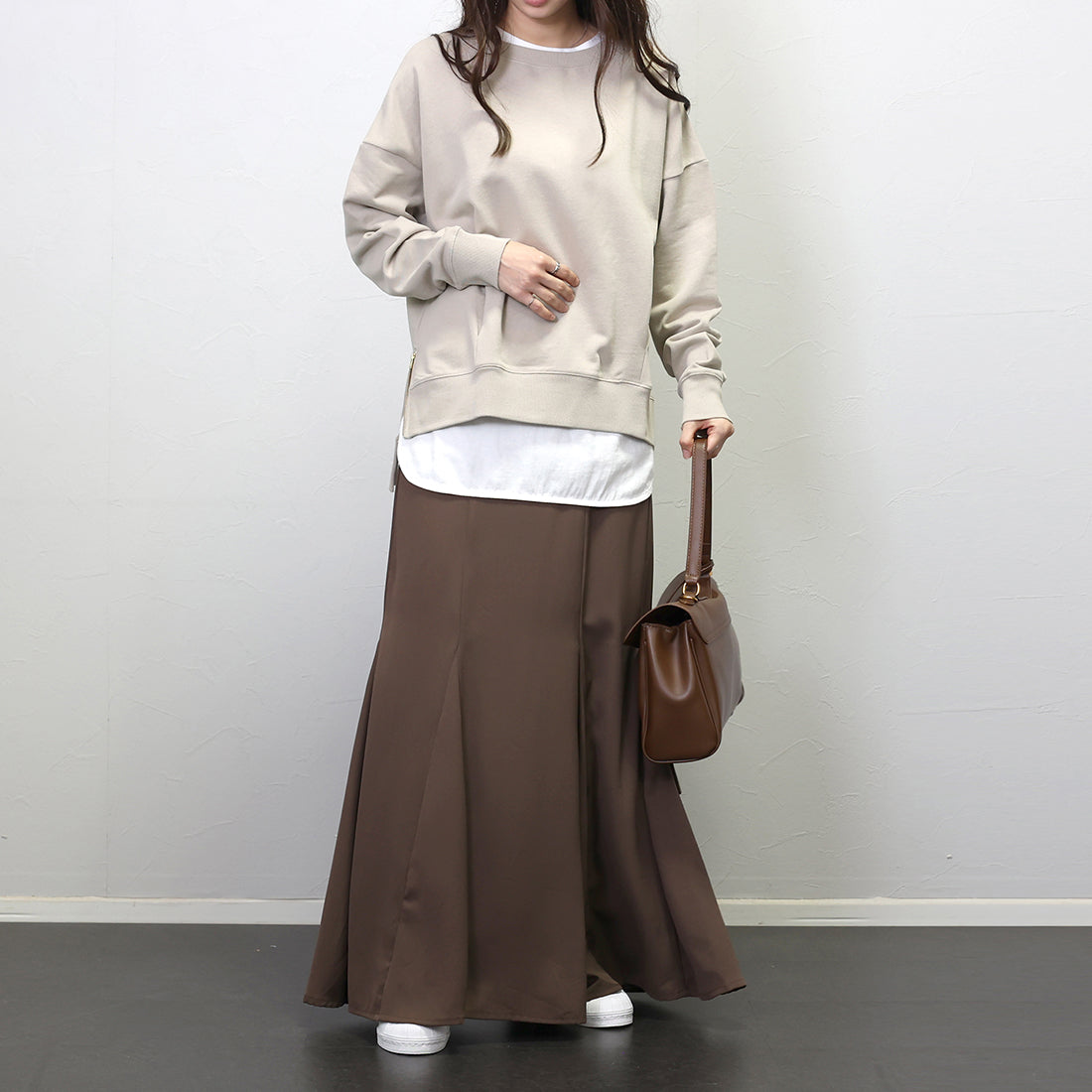 アレッタ ヴィータ Aletta vita 綿スウェットサイドファスナープルオーバー (ブラック) ブラック