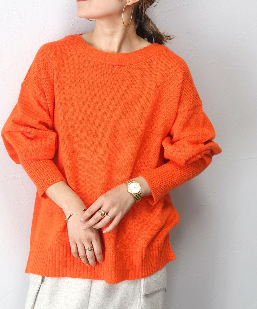 アレッタ ヴィータ Aletta vita ボートネックゆるニットプルオーバー