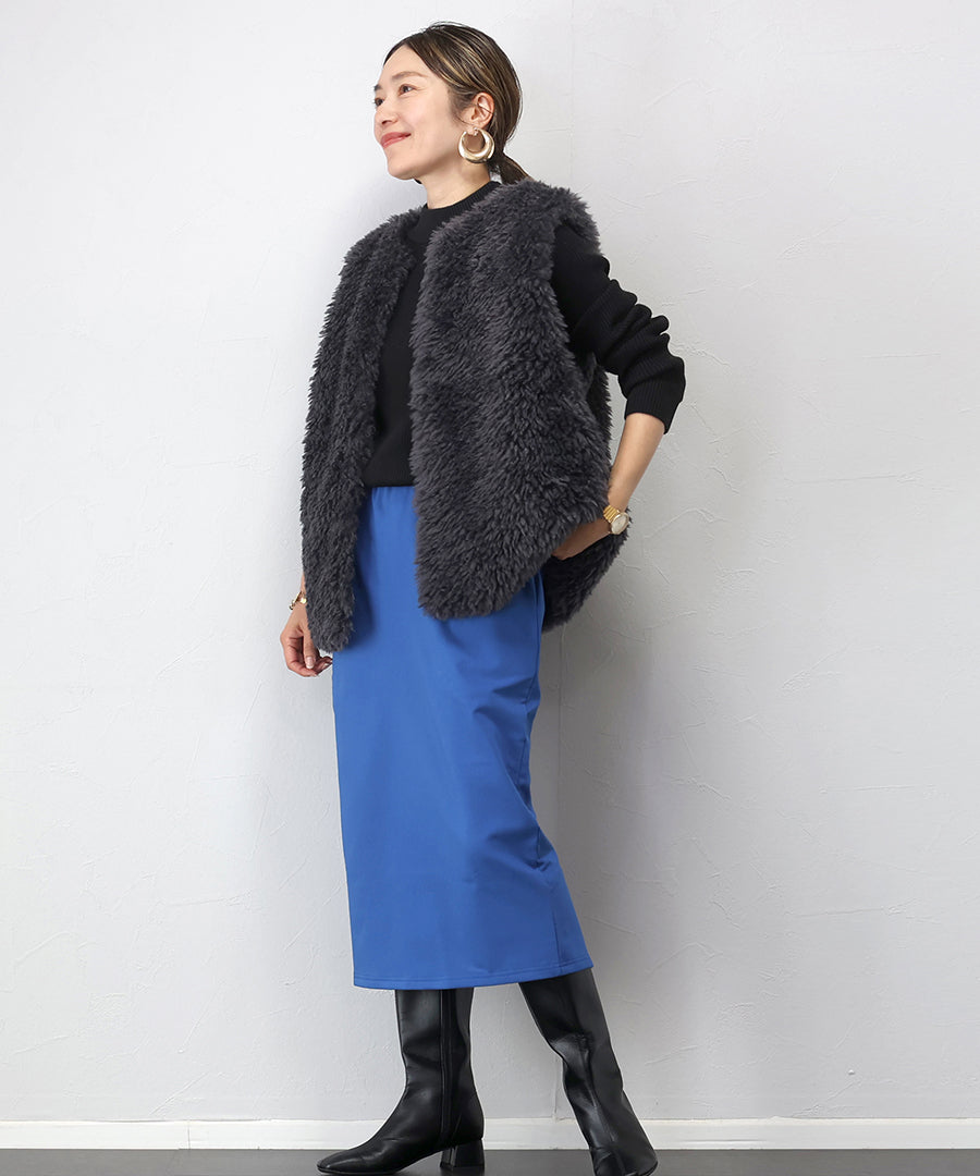 アレッタ ヴィータ Aletta vita ボンディング裏起毛ペンシルスカート