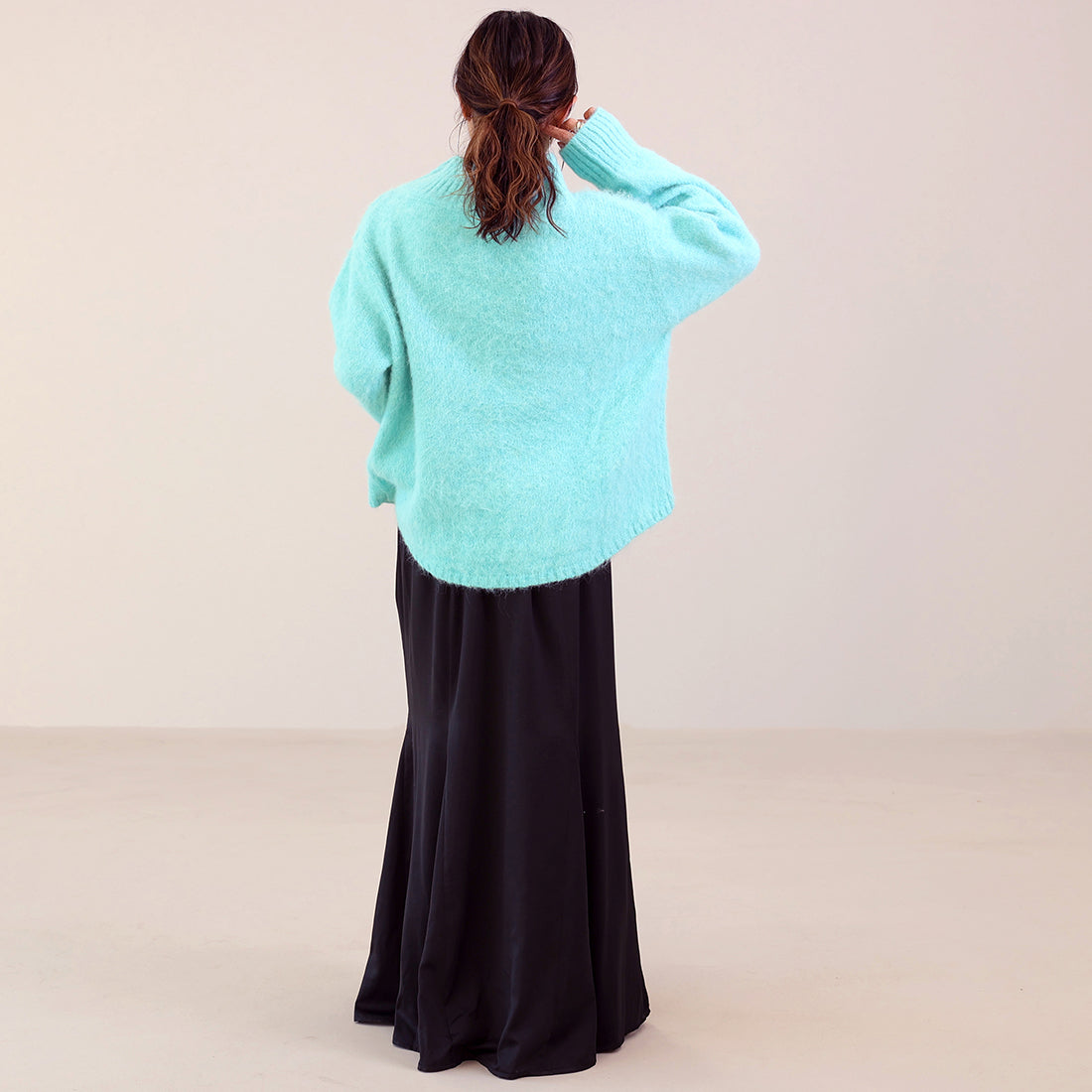 アレッタ ヴィータ Aletta vita 天竺起毛ハイネックニットプルオーバー