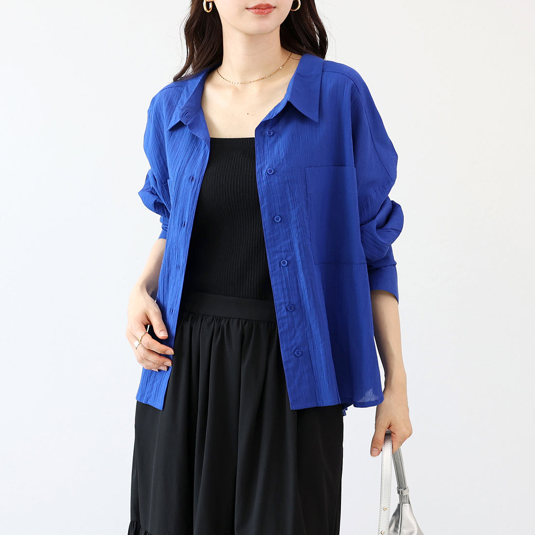 アレッタ ヴィータ Aletta vita スシボイル両ポケ長袖シャツ (ブルー) ブルー