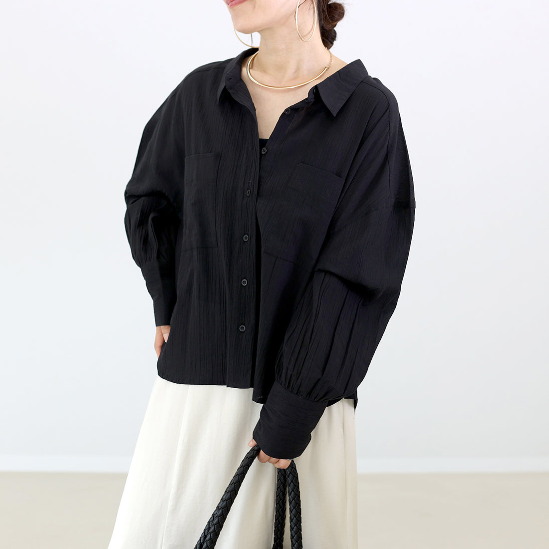 アレッタ ヴィータ Aletta vita スシボイル両ポケ長袖シャツ (ブルー) ブルー