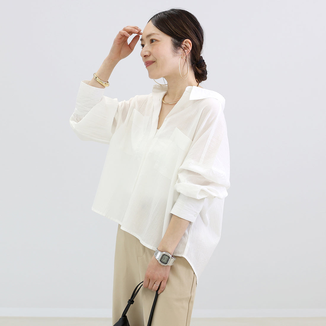 アレッタ ヴィータ Aletta vita スシボイル両ポケ長袖シャツ (ブルー) ブルー