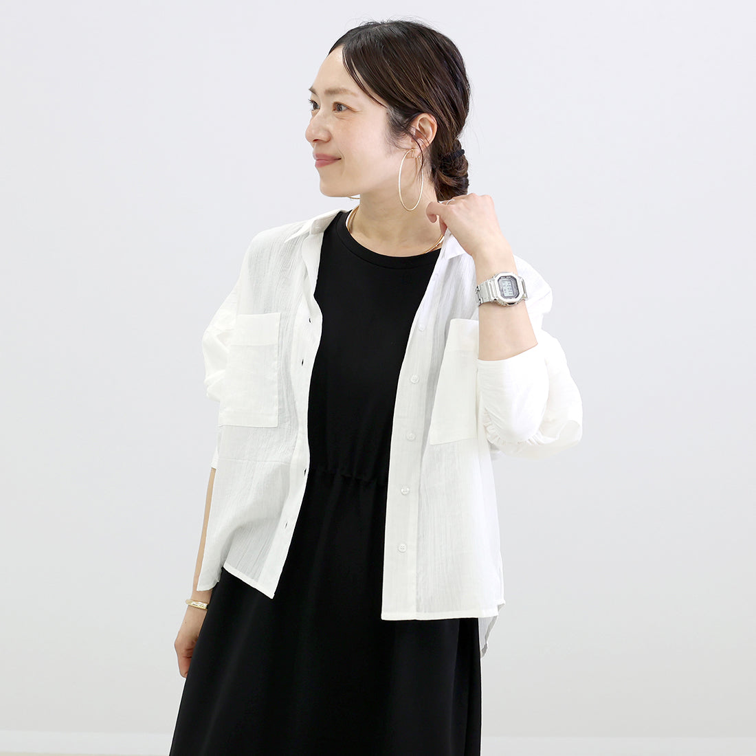 アレッタ ヴィータ Aletta vita スシボイル両ポケ長袖シャツ (ブルー) ブルー