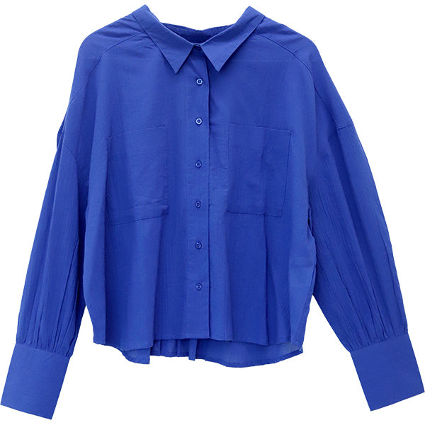 アレッタ ヴィータ Aletta vita スシボイル両ポケ長袖シャツ (ブルー) ブルー