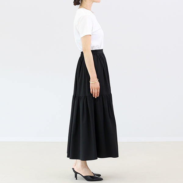 アレッタ ヴィータ Aletta vita 【撥水・UV加工】ティアードロングスカート (グレージュ) グレージュ