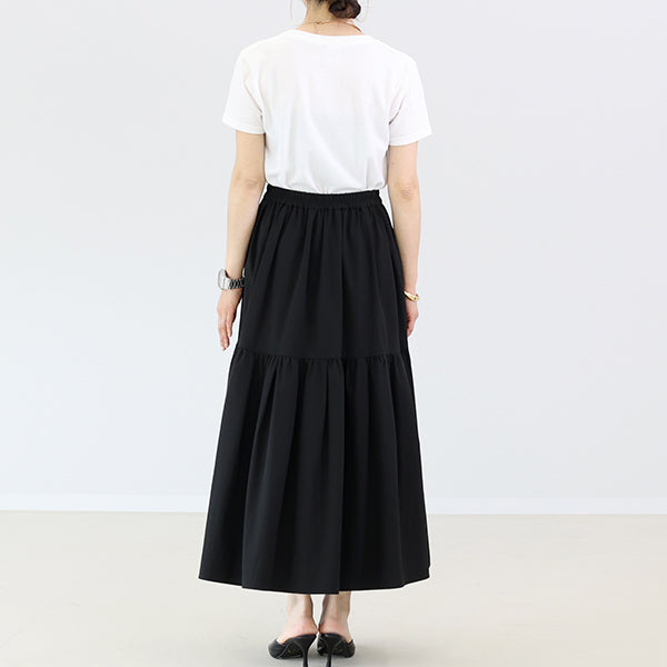 アレッタ ヴィータ Aletta vita 【撥水・UV加工】ティアードロングスカート (グレージュ) グレージュ