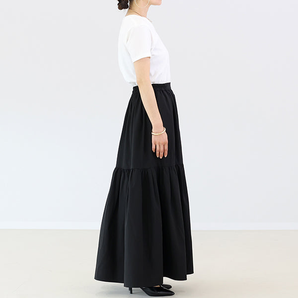 アレッタ ヴィータ Aletta vita 【撥水・UV加工】ティアードロングスカート (グレージュ) グレージュ