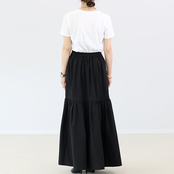 アレッタ ヴィータ Aletta vita 【撥水・UV加工】ティアードロングスカート (グレージュ) グレージュ