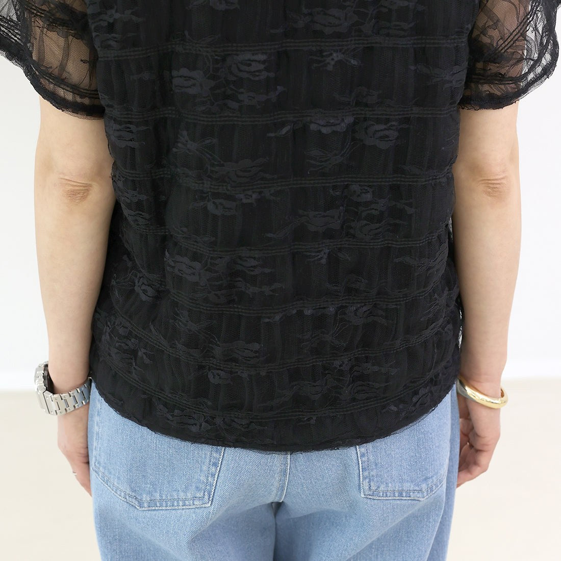 アレッタ ヴィータ Aletta vita レースレイヤードプルオーバー (オフホワイト) オフホワイト