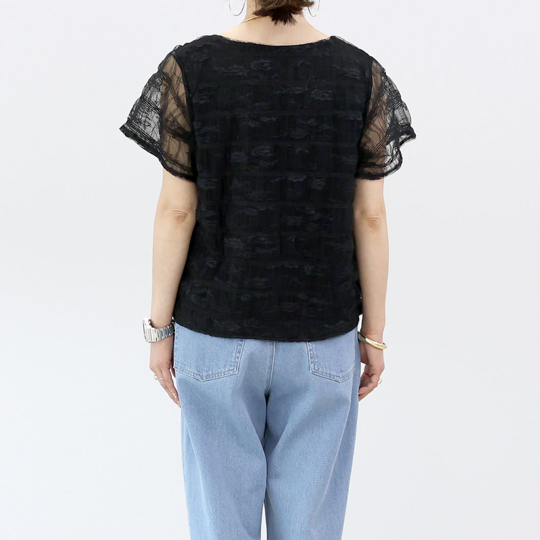 アレッタ ヴィータ Aletta vita レースレイヤードプルオーバー (オフホワイト) オフホワイト