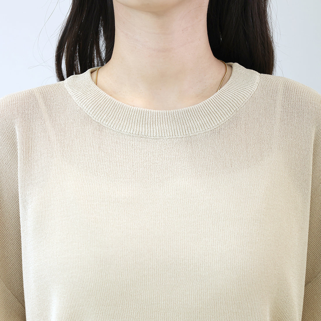 アレッタ ヴィータ Aletta vita フリルスリーブニットプルオーバー (グレージュ) グレージュ