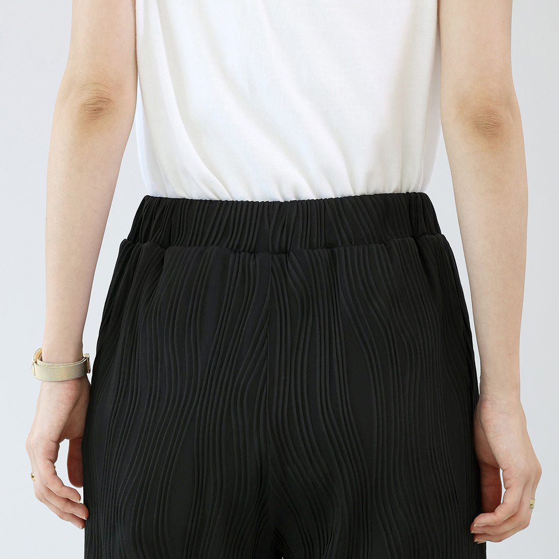 アレッタ ヴィータ Aletta vita ウェーブパイピングワイドパンツ (ブラウン) ブラウン