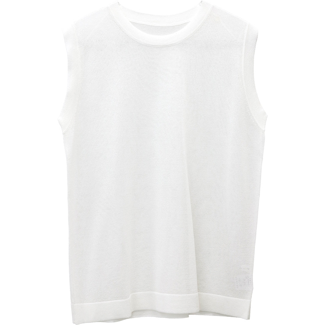 アレッタ ヴィータ Aletta vita T/R天竺スリーブレスシアープルオーバー (オフホワイト) オフホワイト