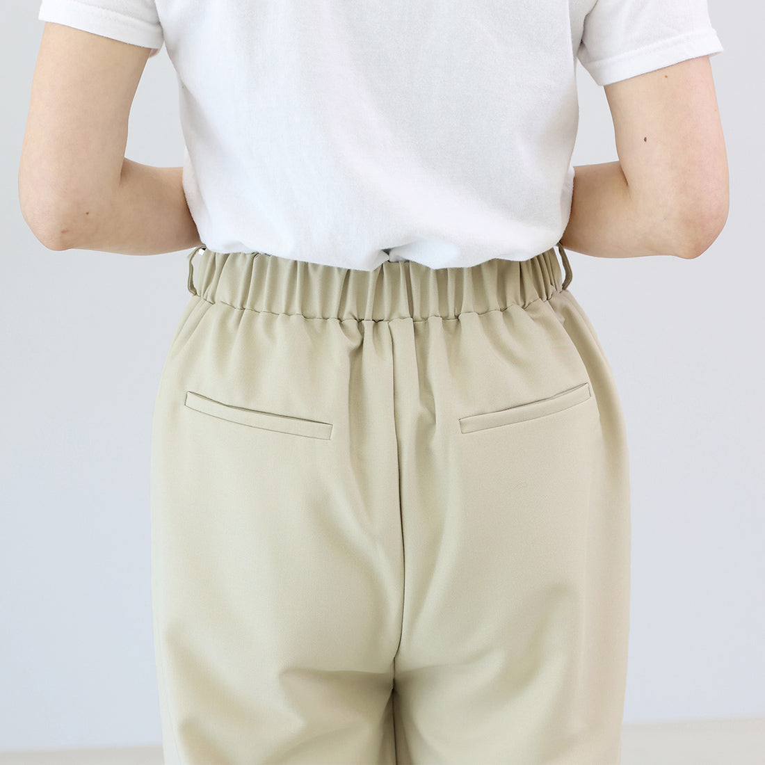 アレッタ ヴィータ Aletta vita エステルツイルタックセミワイドパンツ (グレー) グレー