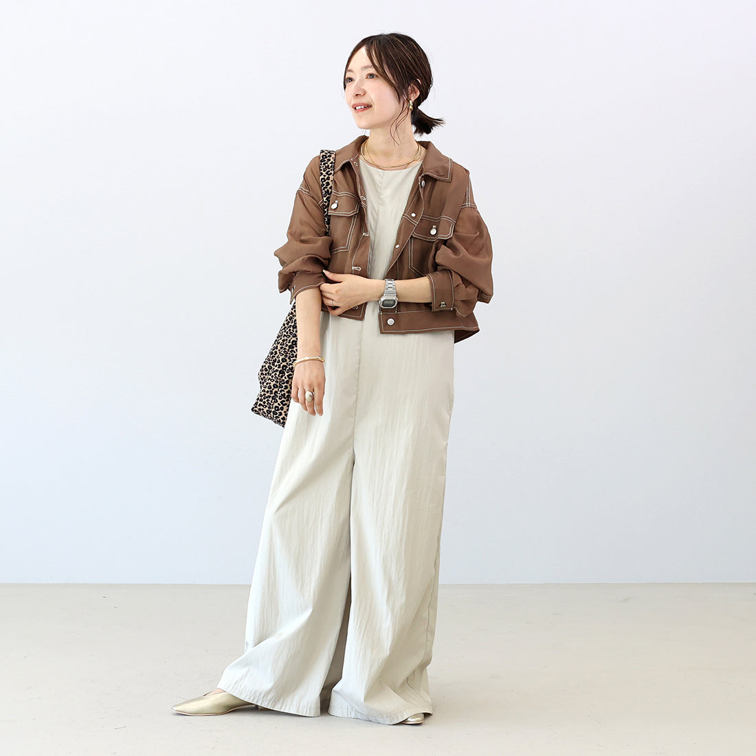 アレッタ ヴィータ Aletta vita カラーステッチシアージャケット (ブラック) ブラック